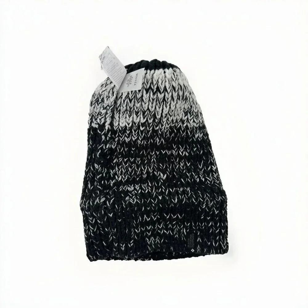 Black Diamond Bengal Black Ombre Pom Beanie Unisex - Picture 3 of 5